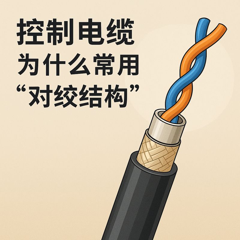 控制电缆为什么常用“对绞结构”？？？？？？
